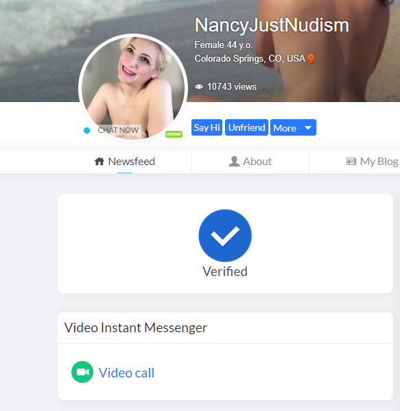 Private video chat